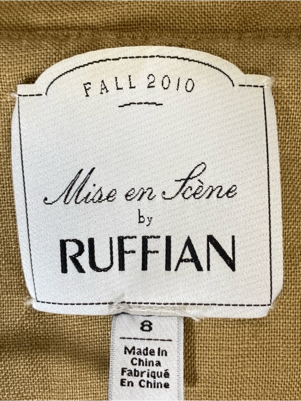Anthropologie RUFFIAN MISE en SCENE Well Wisher Jacket Ruffle Linen Silk Size 8 - Picture 7 of 16